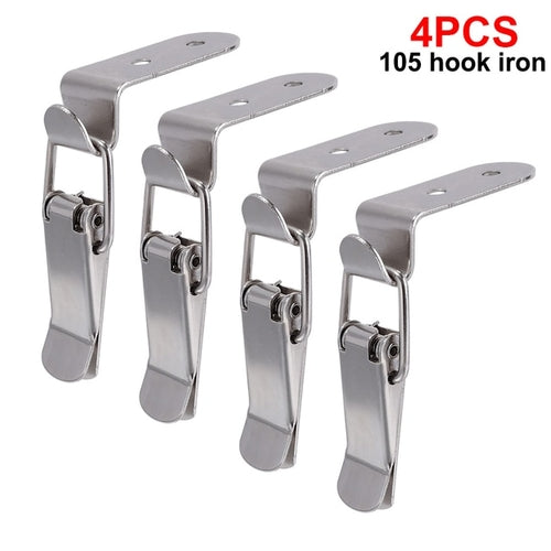 4pcs Duck-mouth Buckle Hook Wooden Box Hasps Clamp 90 Degrees