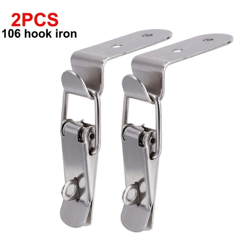 4pcs Duck-mouth Buckle Hook Wooden Box Hasps Clamp 90 Degrees