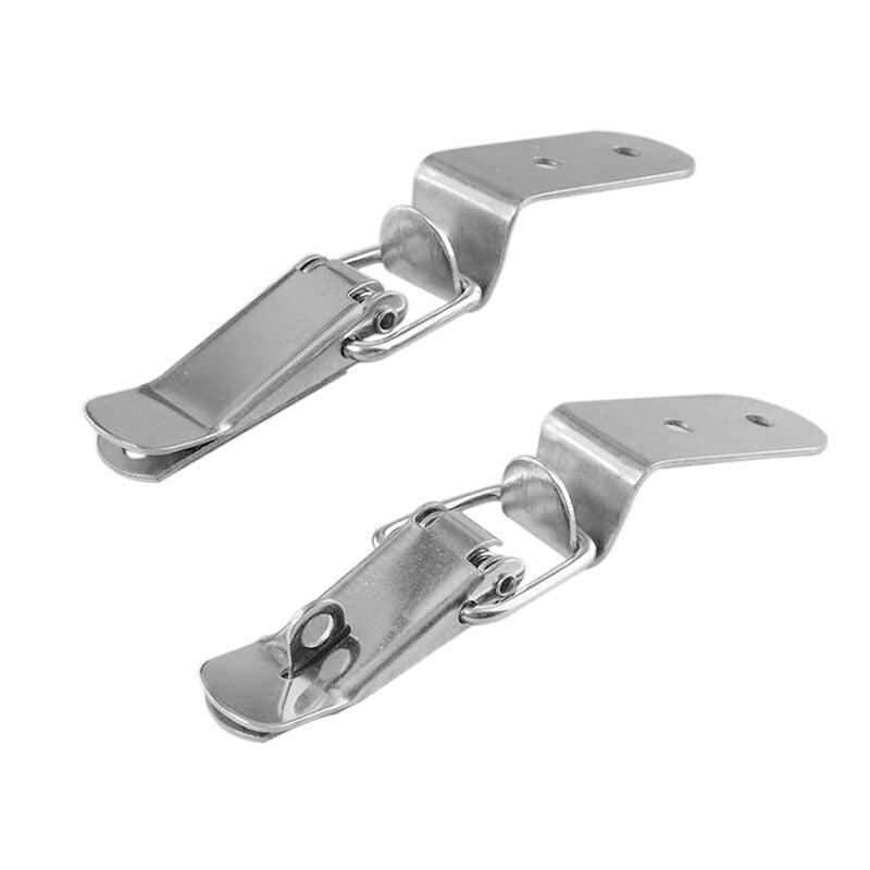 4pcs Duck-mouth Buckle Hook Wooden Box Hasps Clamp 90 Degrees