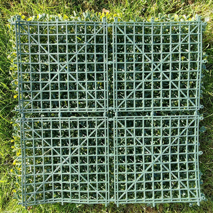 Artificial Yellow Boxwood Hedging Panel 50cm X 50cm