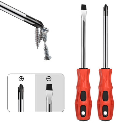 2pcs Magnetic Screwdriver Multifunctional Flat Head Cross Screwdriver