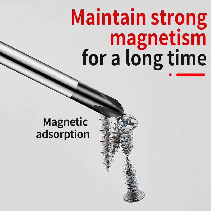 2pcs Magnetic Screwdriver Multifunctional Flat Head Cross Screwdriver