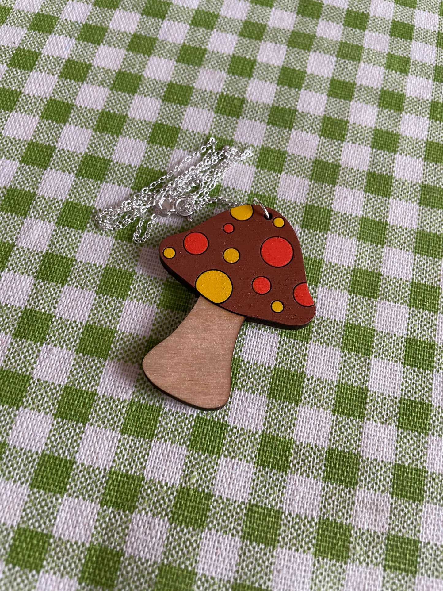 Mushroom Necklace: Flowers