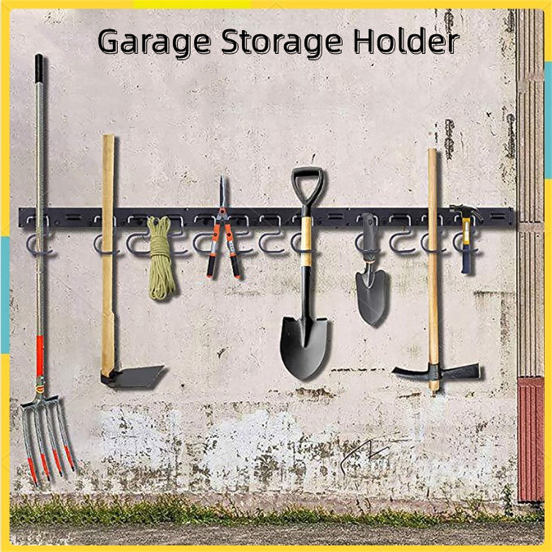 48 Inch Adjustable 12 Hooks Wall Holder Tool Storage System Garage Strong