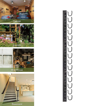 48 Inch Adjustable 12 Hooks Wall Holder Tool Storage System Garage Strong