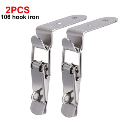 4pcs Duck-mouth Buckle Hook Wooden Box Hasps Clamp 90 Degrees