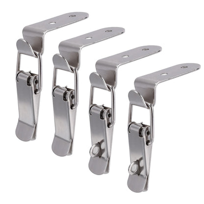 4pcs Duck-mouth Buckle Hook Wooden Box Hasps Clamp 90 Degrees