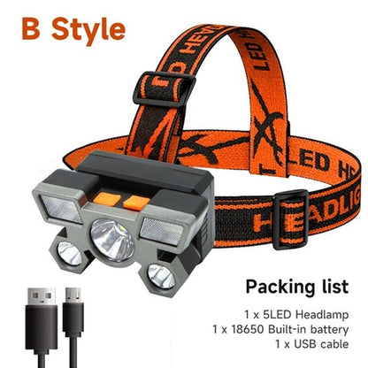 Head Lamp Usb Rechargeable Battery | Fishing Headlight Battery - Usb