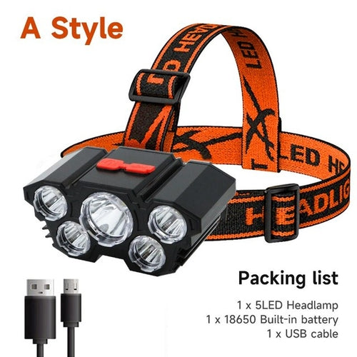 Head Lamp Usb Rechargeable Battery | Fishing Headlight Battery - Usb