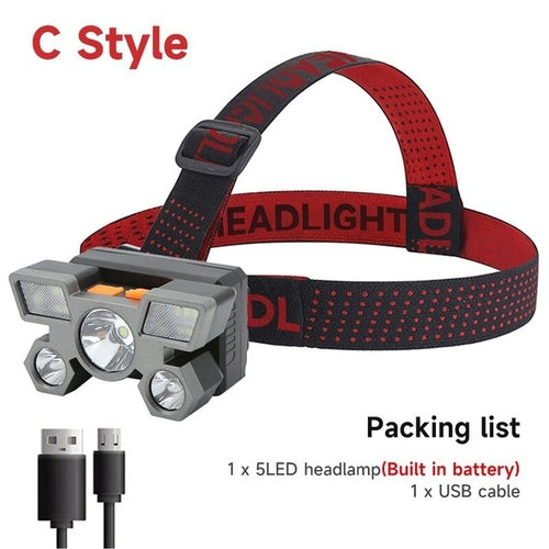 Head Lamp Usb Rechargeable Battery | Fishing Headlight Battery - Usb