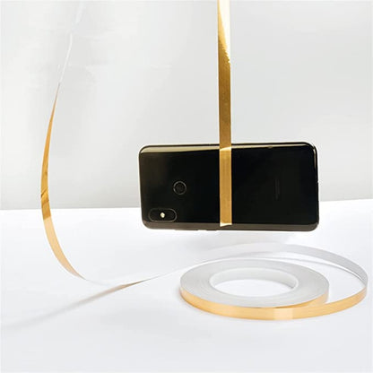 50M Gold black Self Adhesive Tile Stickers Tape Floor Waterproof  Wall