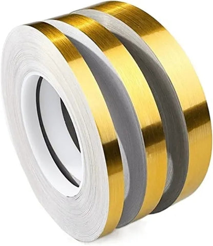 50M Gold black Self Adhesive Tile Stickers Tape Floor Waterproof  Wall