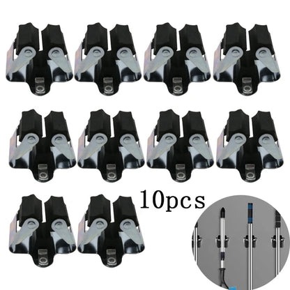 5pcs 10pcs Mop Broom Holder Wall Mounted Garden Storage Clips Rack