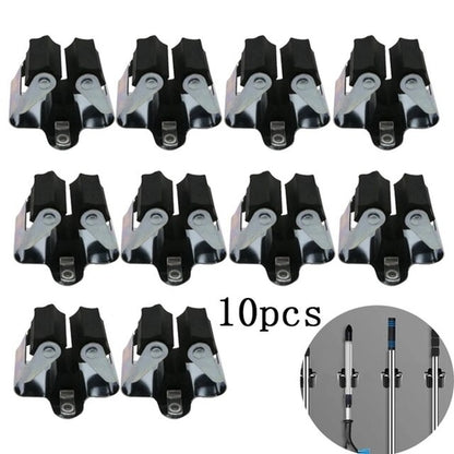 5pcs 10pcs Mop Broom Holder Wall Mounted Garden Storage Clips Rack