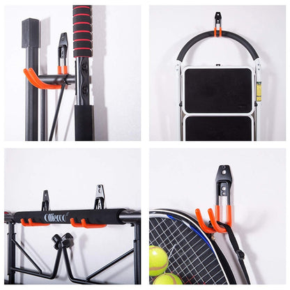 7Pcs/set Heavy Duty Metal Hooks Wall Mount Garage Bike Hanger Hook