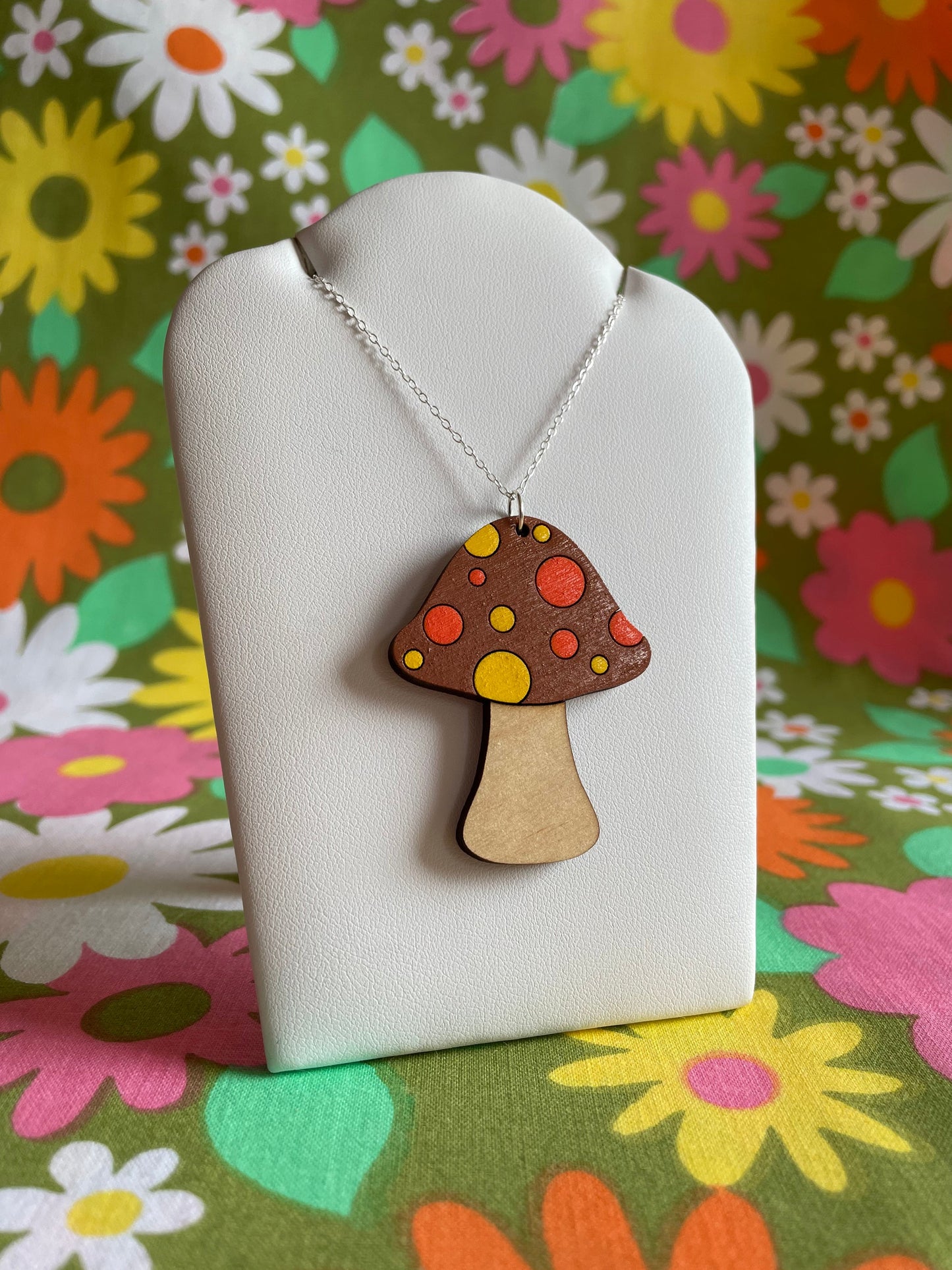 Mushroom Necklace: Flowers