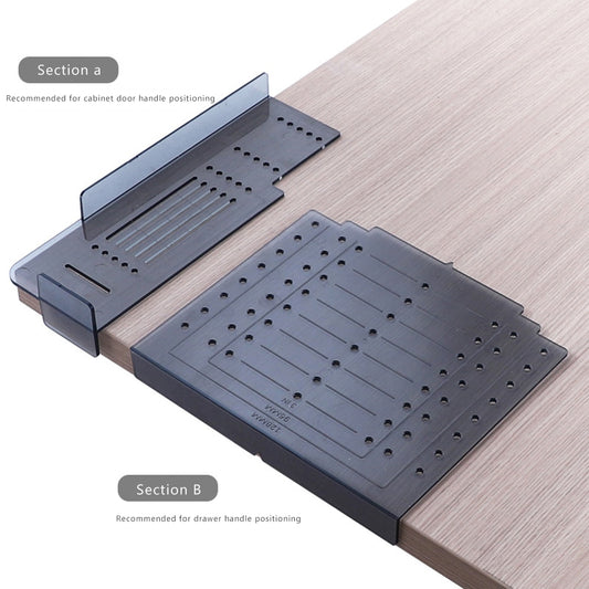 Cabinet Handle Drill Mounting Kit for Drawer Pulls Door Template