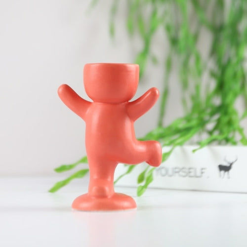 Creative Humanoid Ceramic Flower Pot Vase Plant Pot Ceramic Crafts
