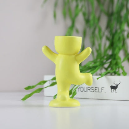 Creative Humanoid Ceramic Flower Pot Vase Plant Pot Ceramic Crafts