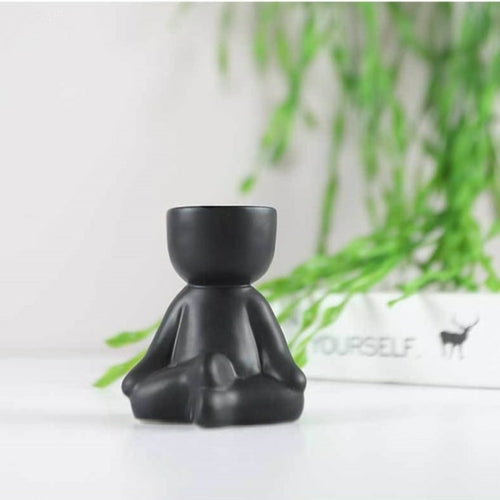 Creative Humanoid Ceramic Flower Pot Vase Plant Pot Ceramic Crafts