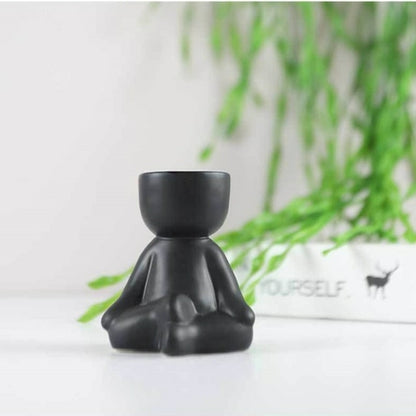 Creative Humanoid Ceramic Flower Pot Vase Plant Pot Ceramic Crafts