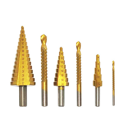 Hss Titanium Coated Step Drill Bit 4 32mm Drilling - 4-12mm 4-20mm