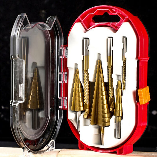 Hss Titanium Coated Step Drill Bit 4 32mm Drilling - 4-12mm 4-20mm